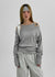 Deluver Loose Fit Off-Shoulder Long Sleeve T-Shirt