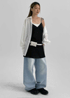 Formals Washed Wide Denim Pants