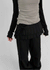 Sapo Cut-Out Pleated Wrap Skirt