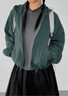 Shunan Summer High Neck Nylon Windbreaker Jumper